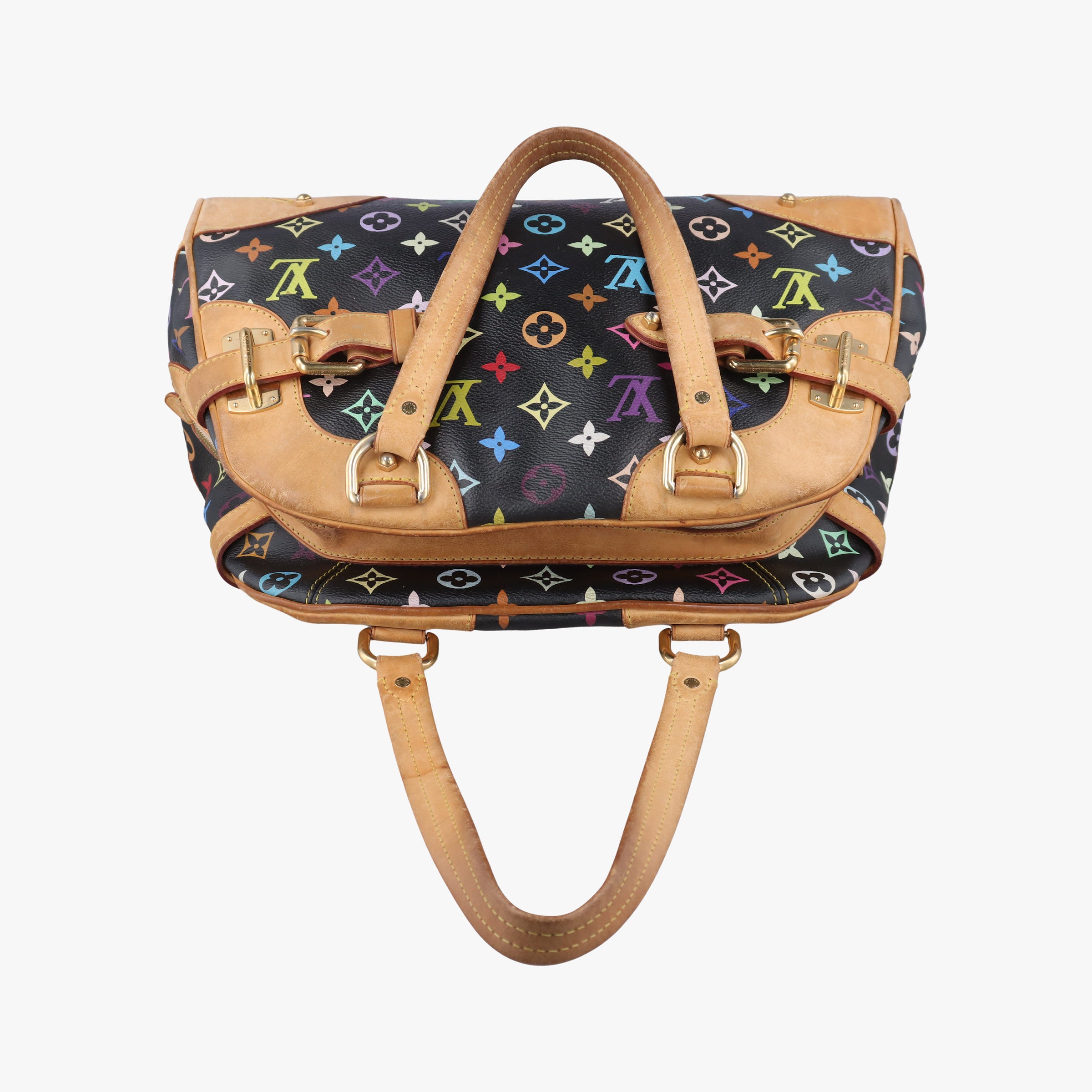Pre-owned Louis Vuitton CLAUDIA Noir Monogram Multicolor M40194 handbag | stylenewstar