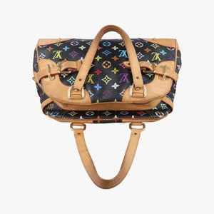 Pre-owned Louis Vuitton CLAUDIA Noir Monogram Multicolor M40194 handbag | stylenewstar
