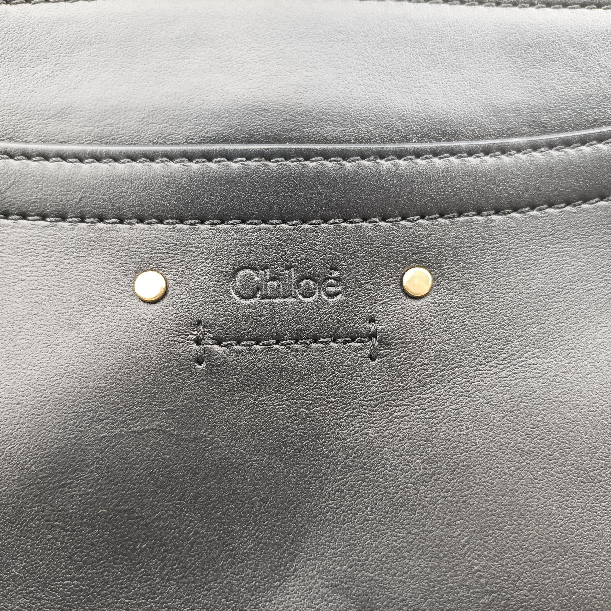 Pre-owned Chloe Roy Black Leather  shoulderbag | stylenewstar
