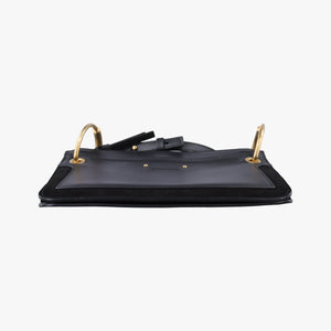 Pre-owned Chloe Roy Black Leather  shoulderbag | stylenewstar