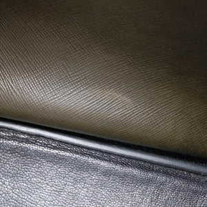 Vintage Prada Business Briefcase Green SAFFIANO Leather 2VE011 shoulderbag | stylenewstar