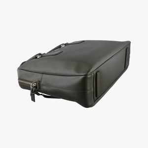 Vintage Prada Business Briefcase Green SAFFIANO Leather 2VE011 shoulderbag | stylenewstar
