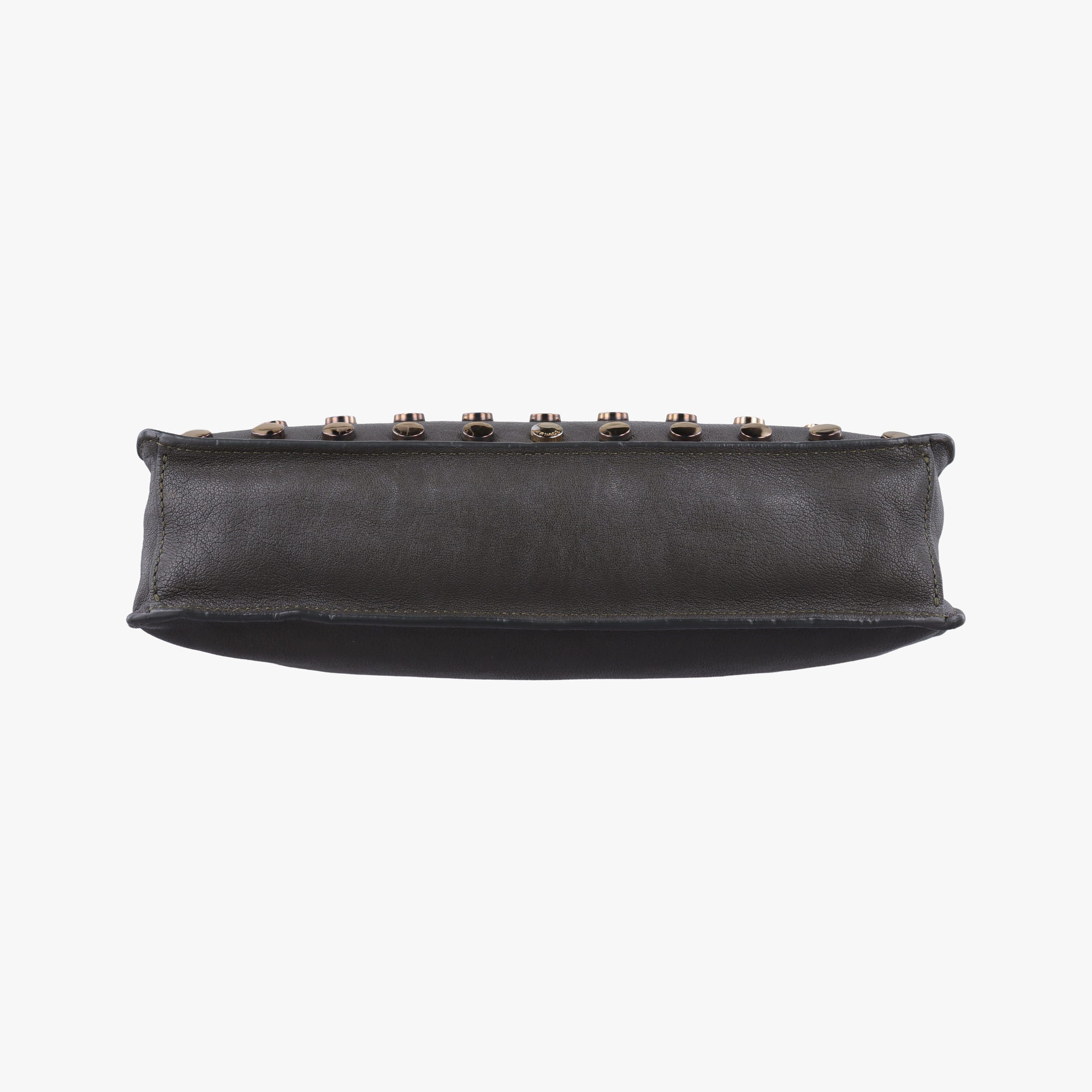 Vintage VERSACE Studded Medusa Green Leather  shoulderbag | stylenewstar
