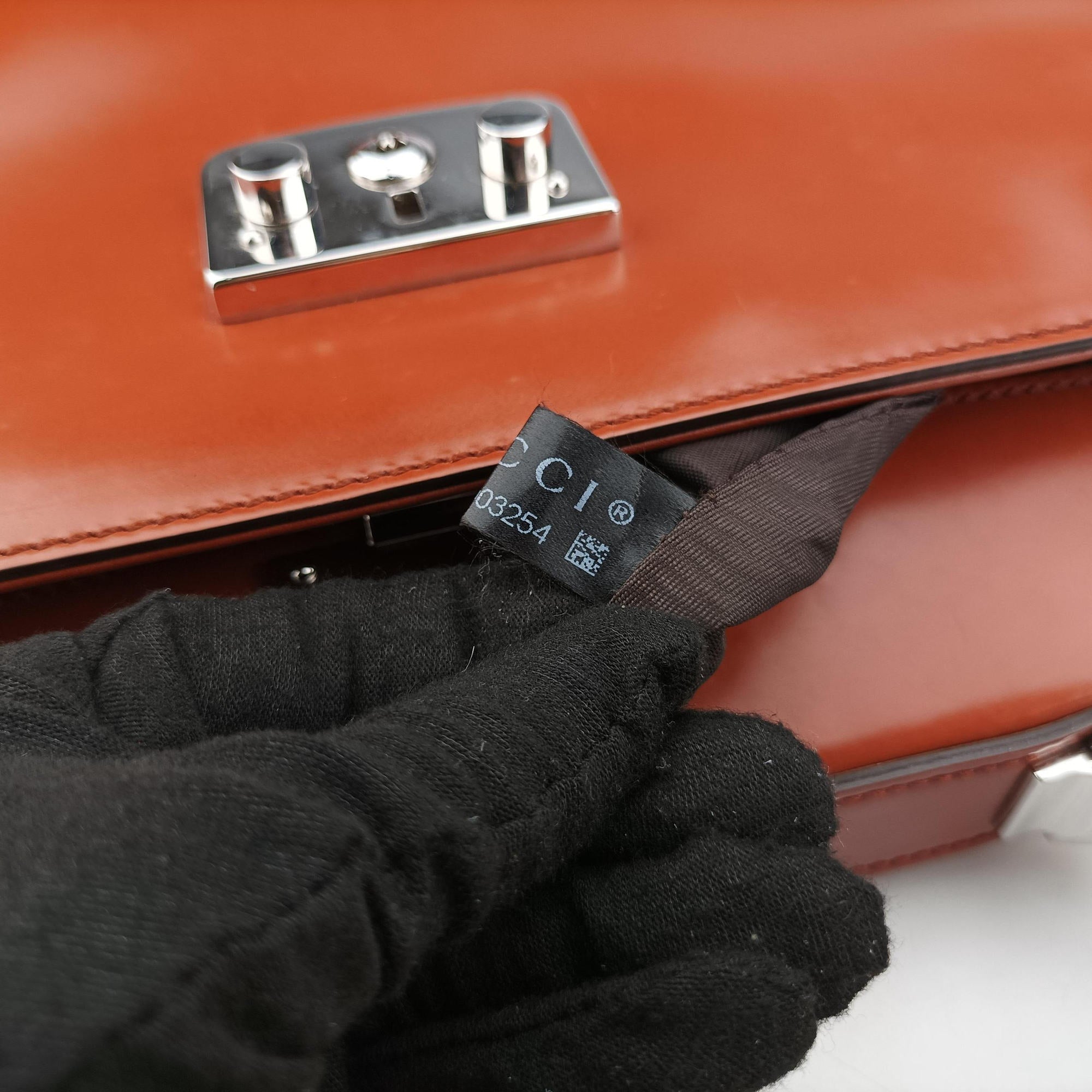 Secondhand Gucci Bamboo Orange Leather 331830 handbag | stylenewstar