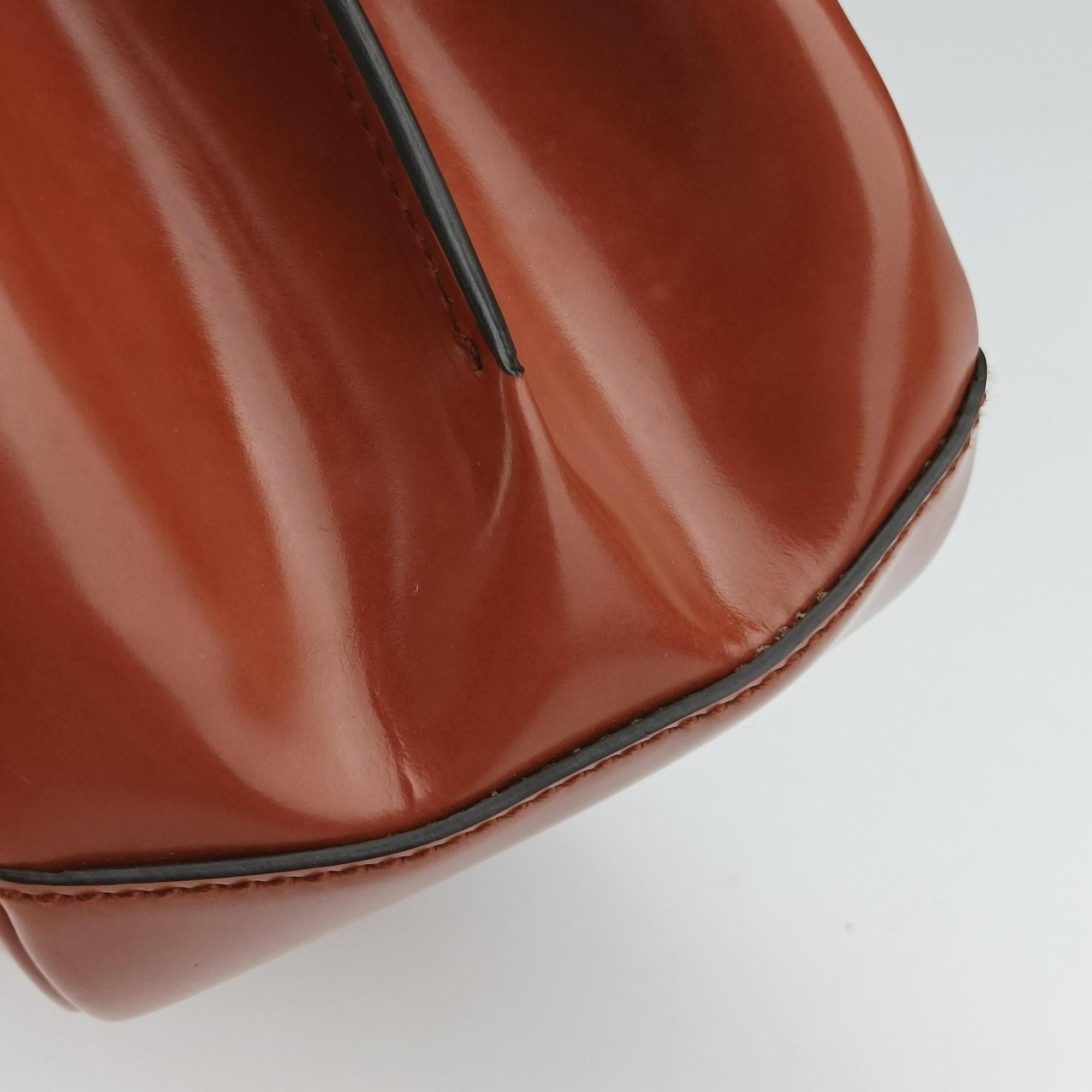 Secondhand Gucci Bamboo Orange Leather 331830 handbag | stylenewstar