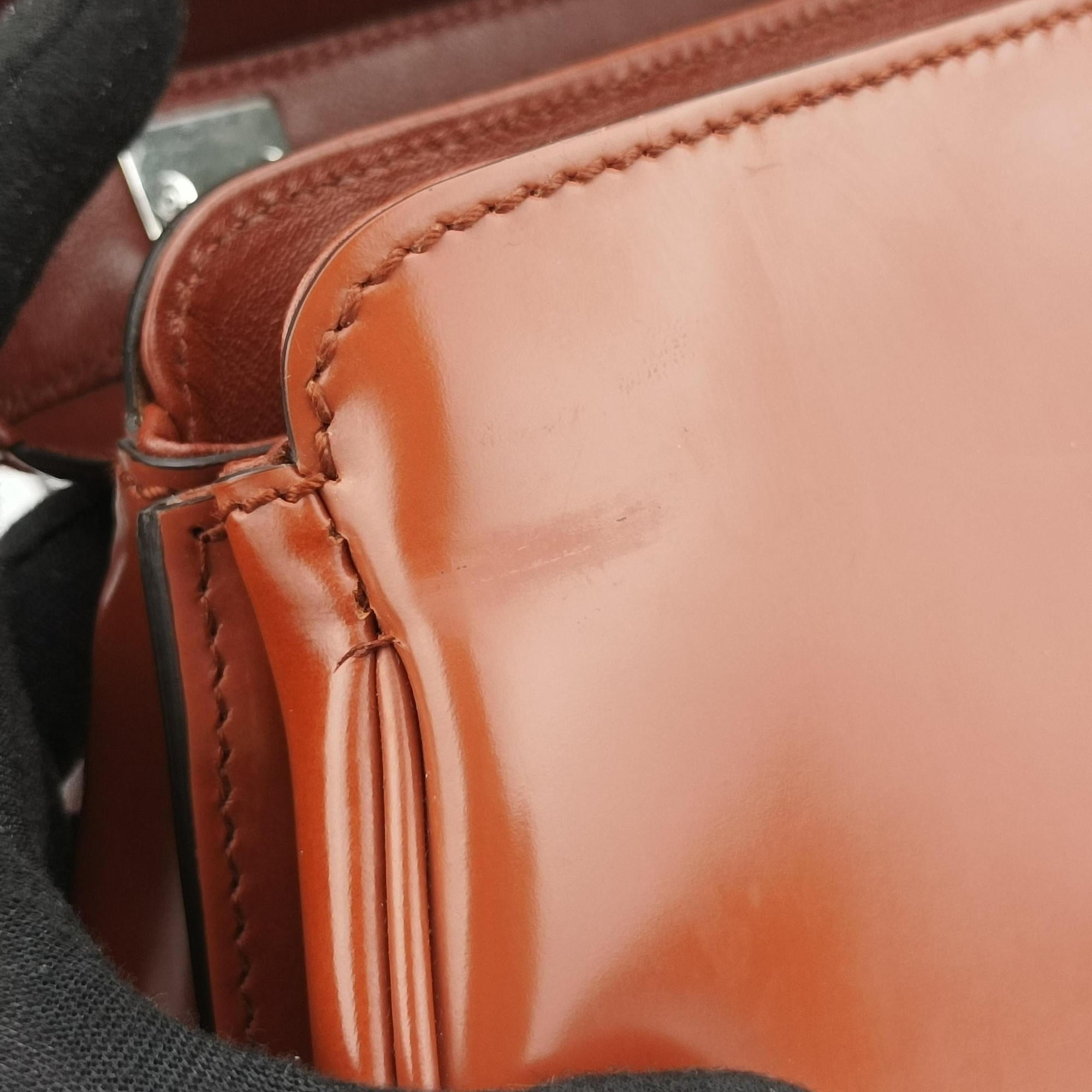 Secondhand Gucci Bamboo Orange Leather 331830 handbag | stylenewstar