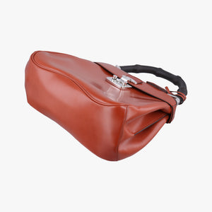 Secondhand Gucci Bamboo Orange Leather 331830 handbag | stylenewstar