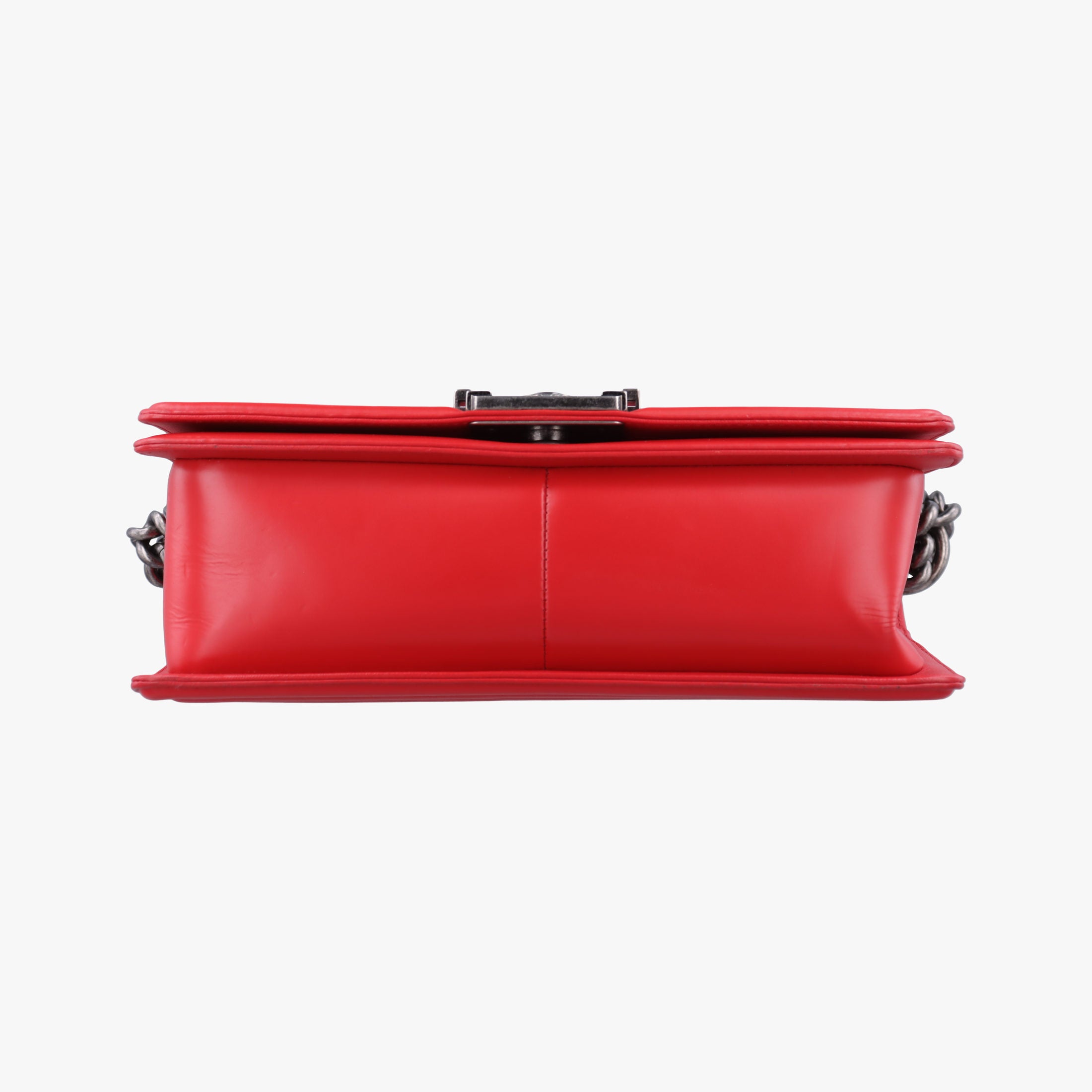 Pre-owned Chanel BOY CHANEL Red Leather A67086 shoulderbag | stylenewstar