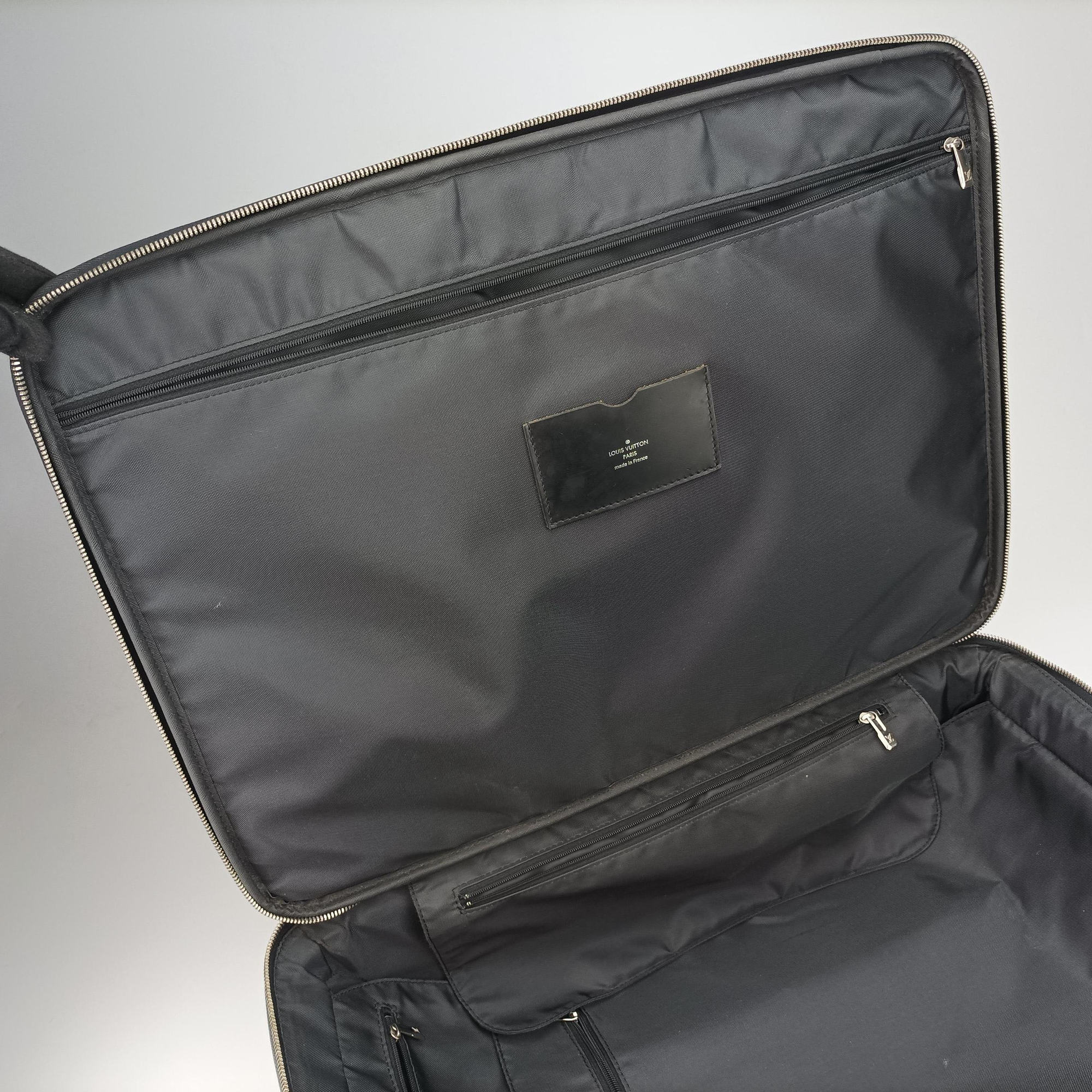 Pre-owned Louis Vuitton Pegase 55 ARDOISE Taiga Leather M23272 suitcase | stylenewstar