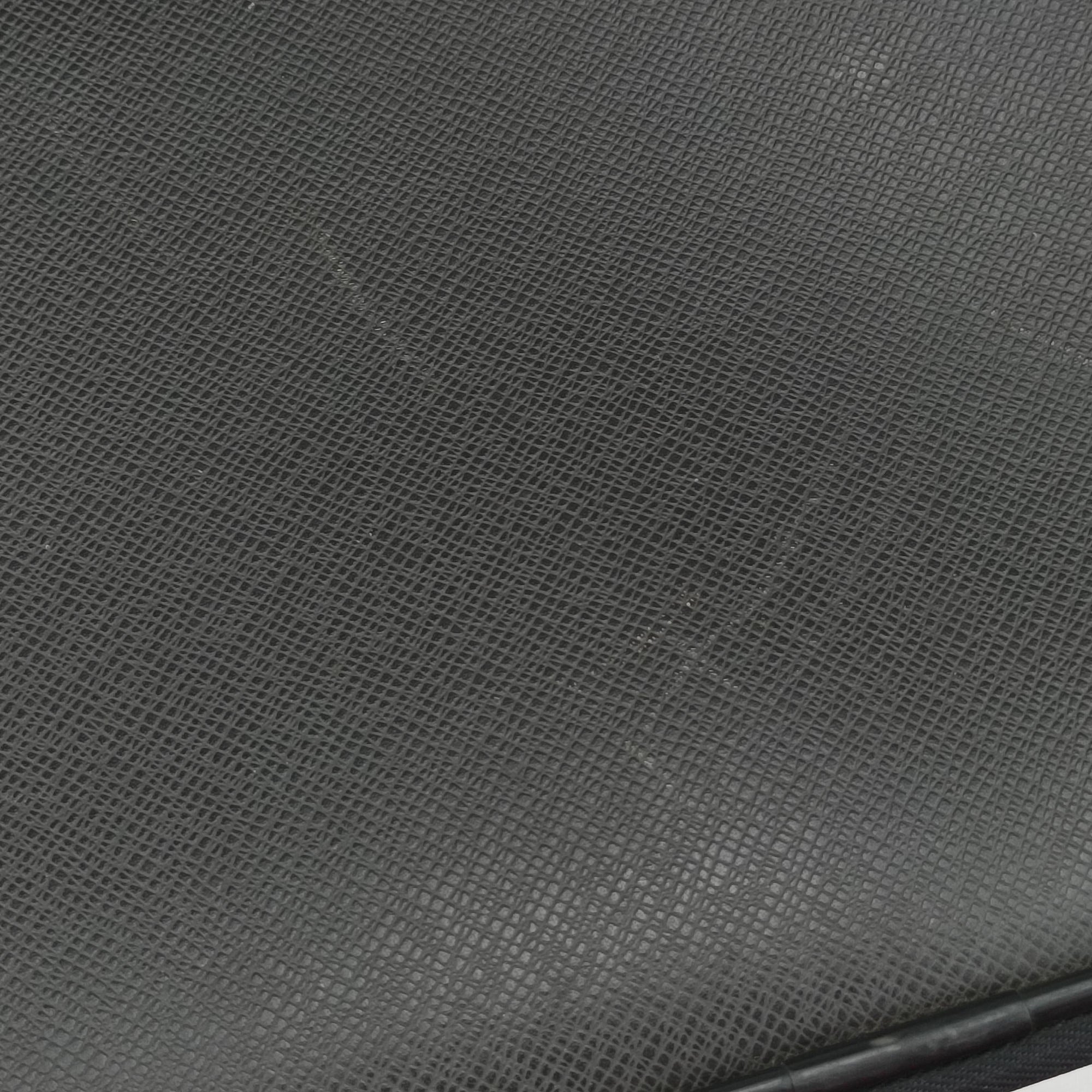 Pre-owned Louis Vuitton Pegase 55 ARDOISE Taiga Leather M23272 suitcase | stylenewstar