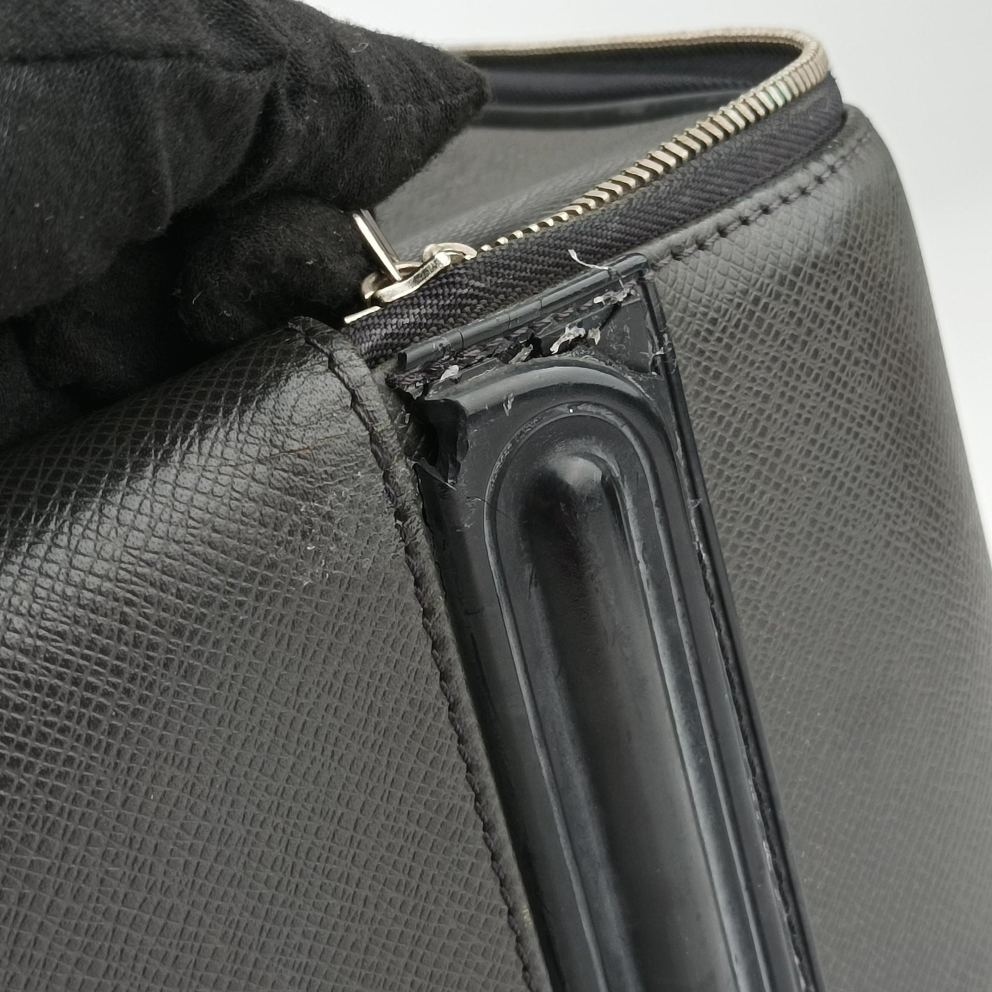 Pre-owned Louis Vuitton Pegase 55 ARDOISE Taiga Leather M23272 suitcase | stylenewstar