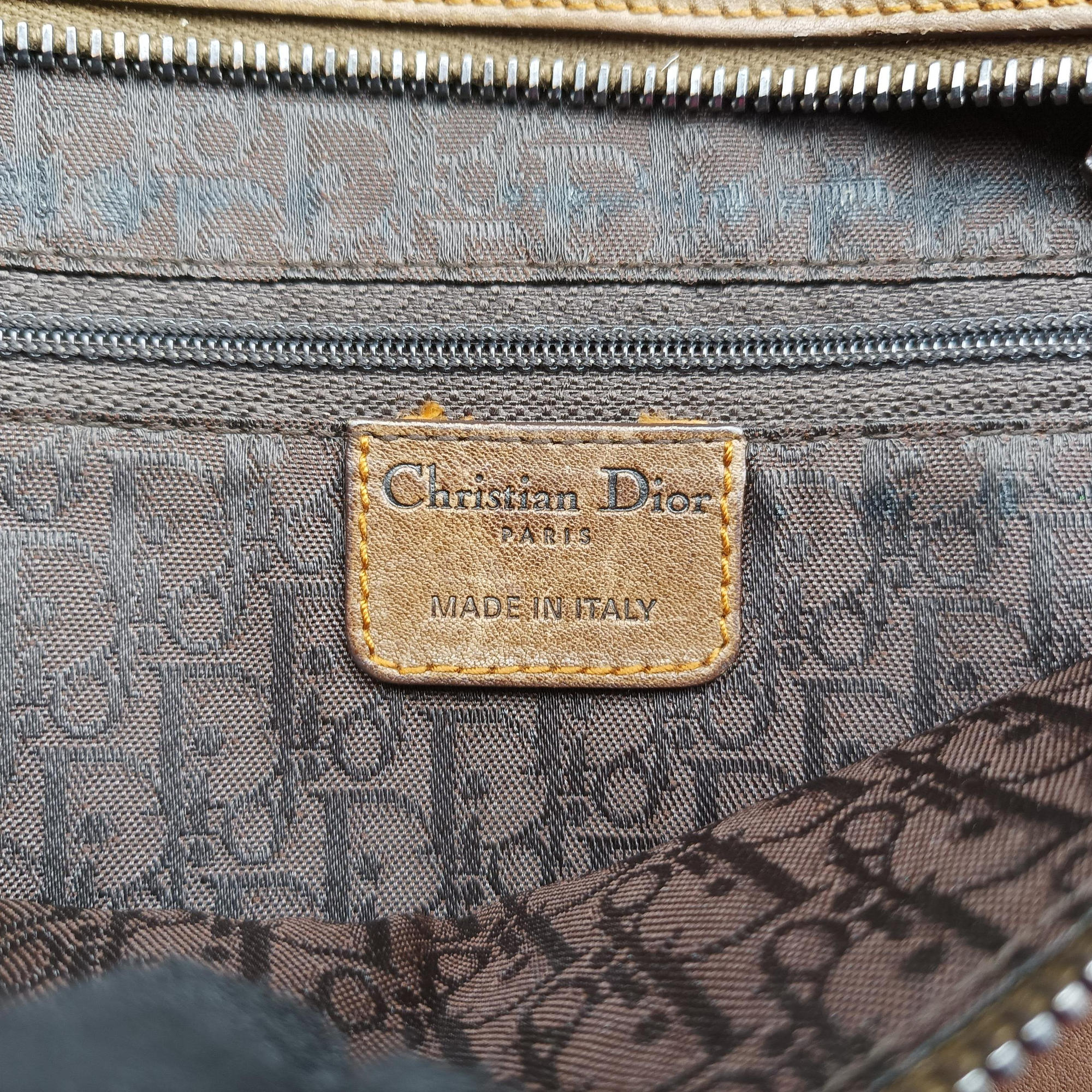 Pre-owned Christian Dior Gaucho Brown Leather  shoulderbag | stylenewstar