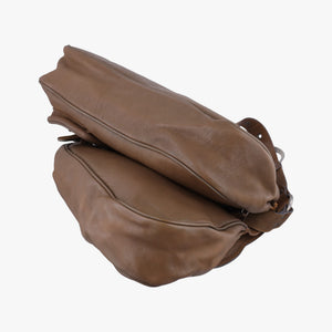 Pre-owned Christian Dior Gaucho Brown Leather  shoulderbag | stylenewstar