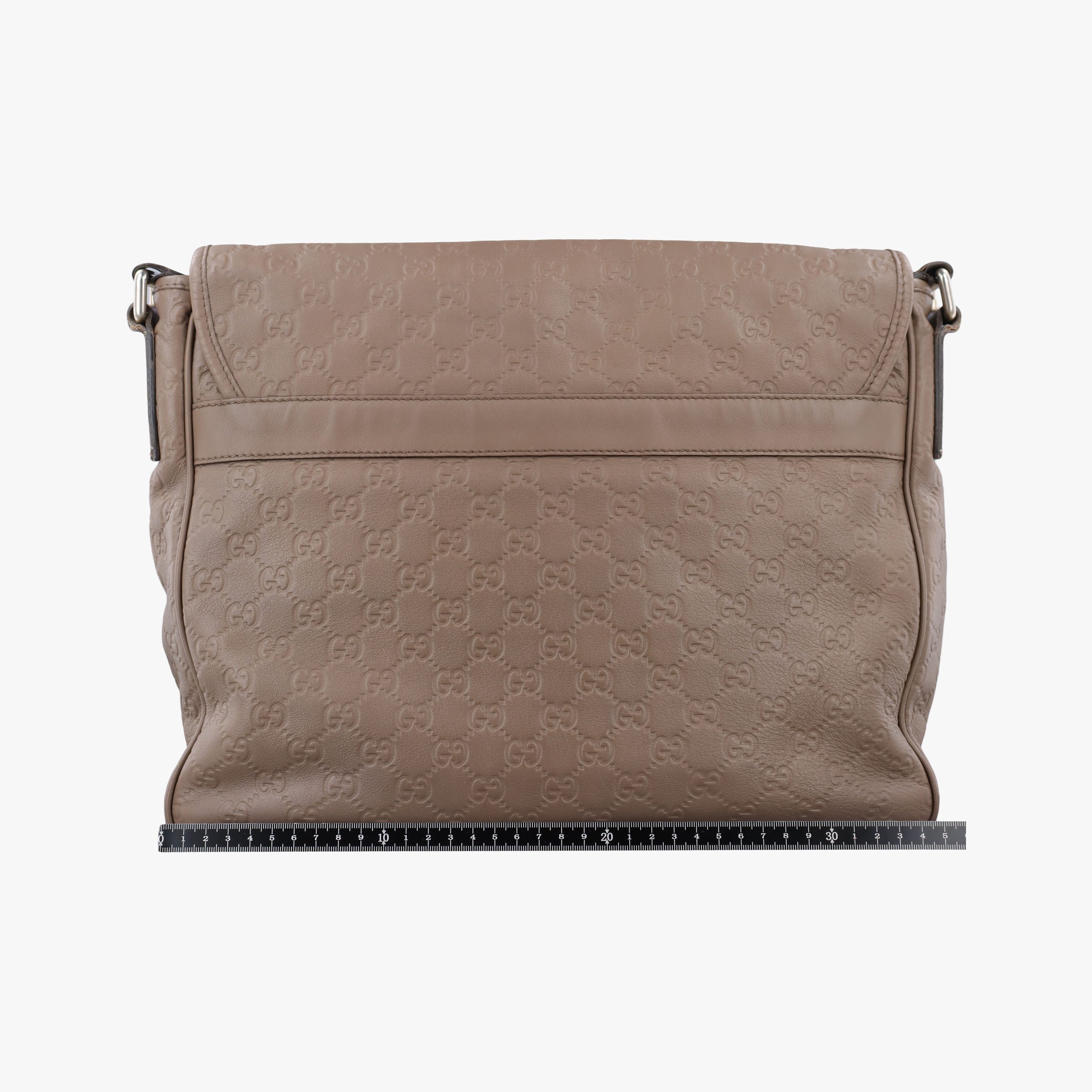 Pre-owned Gucci Guccissima Messenger Camel Leather 223665 shoulderbag | stylenewstar