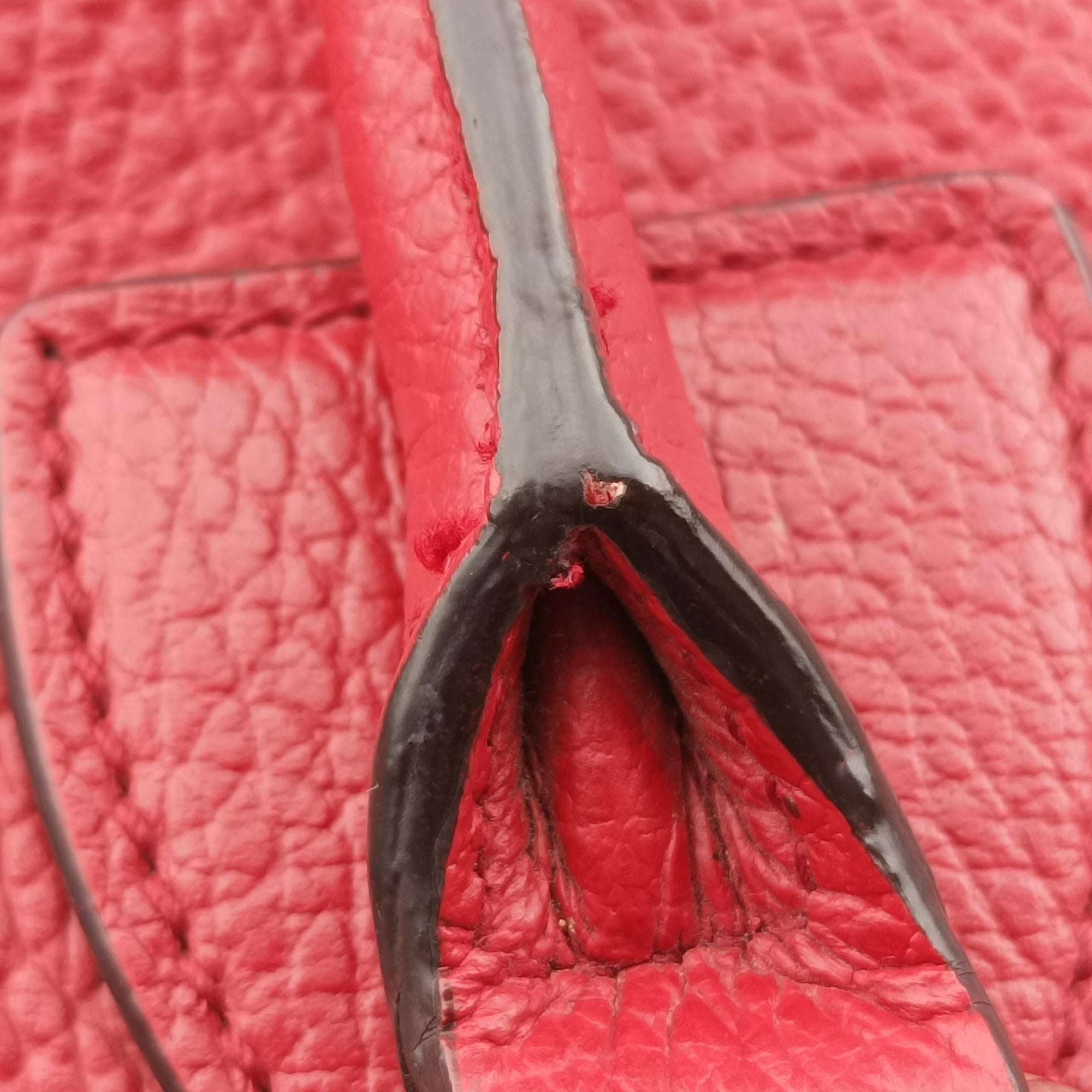 Pre-owned Gucci interlocking G Charmy Red Leather 449659 handbag | stylenewstar