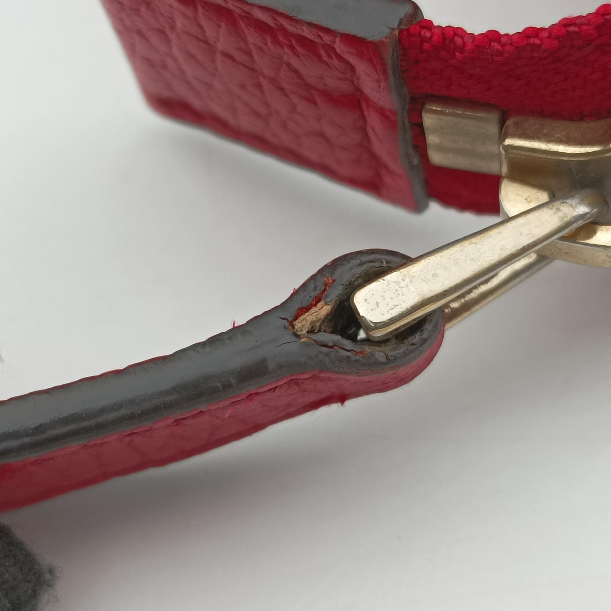 Pre-owned Gucci interlocking G Charmy Red Leather 449659 handbag | stylenewstar