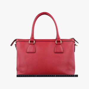 Pre-owned Gucci interlocking G Charmy Red Leather 449659 handbag | stylenewstar