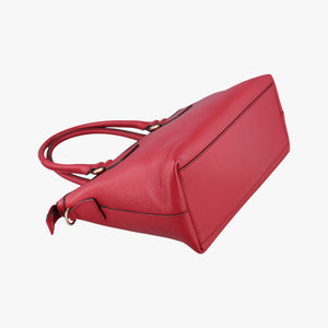 Pre-owned Gucci interlocking G Charmy Red Leather 449659 handbag | stylenewstar