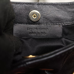 Pre-owned Yves Saint Laurent Saharienne Black Leather 139259 shoulderbag | stylenewstar