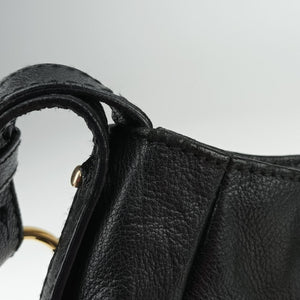Pre-owned Yves Saint Laurent Saharienne Black Leather 139259 shoulderbag | stylenewstar