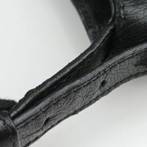 Pre-owned Yves Saint Laurent Saharienne Black Leather 139259 shoulderbag | stylenewstar