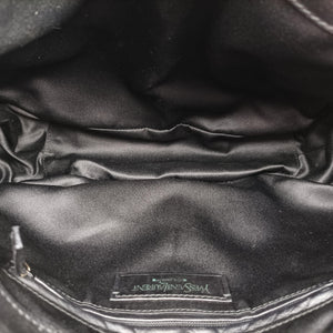 Pre-owned Yves Saint Laurent Saharienne Black Leather 139259 shoulderbag | stylenewstar