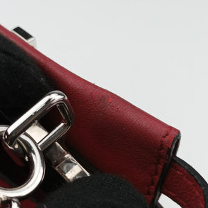 Pre-owned Fendi Micro Peekaboo Red×multi lambskin 8M0355 shoulderbag | stylenewstar