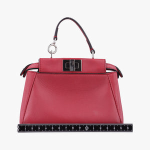 Pre-owned Fendi Micro Peekaboo Red×multi lambskin 8M0355 shoulderbag | stylenewstar