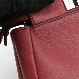 Pre-owned Fendi Micro Peekaboo Red×multi lambskin 8M0355 shoulderbag | stylenewstar
