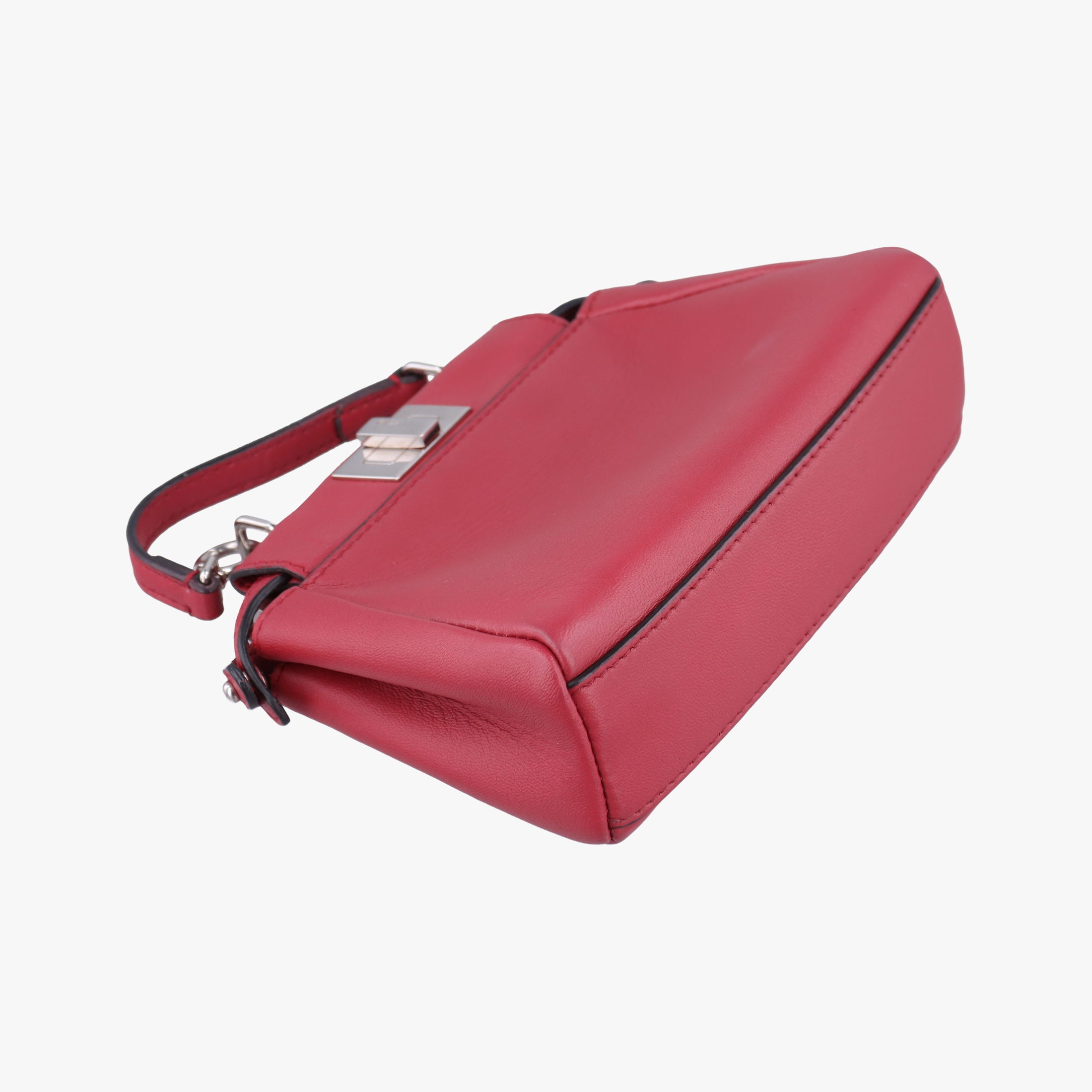 Pre-owned Fendi Micro Peekaboo Red×multi lambskin 8M0355 shoulderbag | stylenewstar