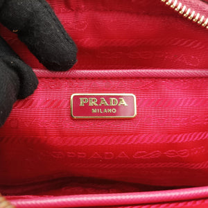 Pre-owned Prada Tessuto Nylon Quilted Impuntu Flap Pink nylon  shoulderbag | stylenewstar
