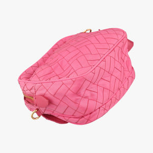 Pre-owned Prada Tessuto Nylon Quilted Impuntu Flap Pink nylon  shoulderbag | stylenewstar