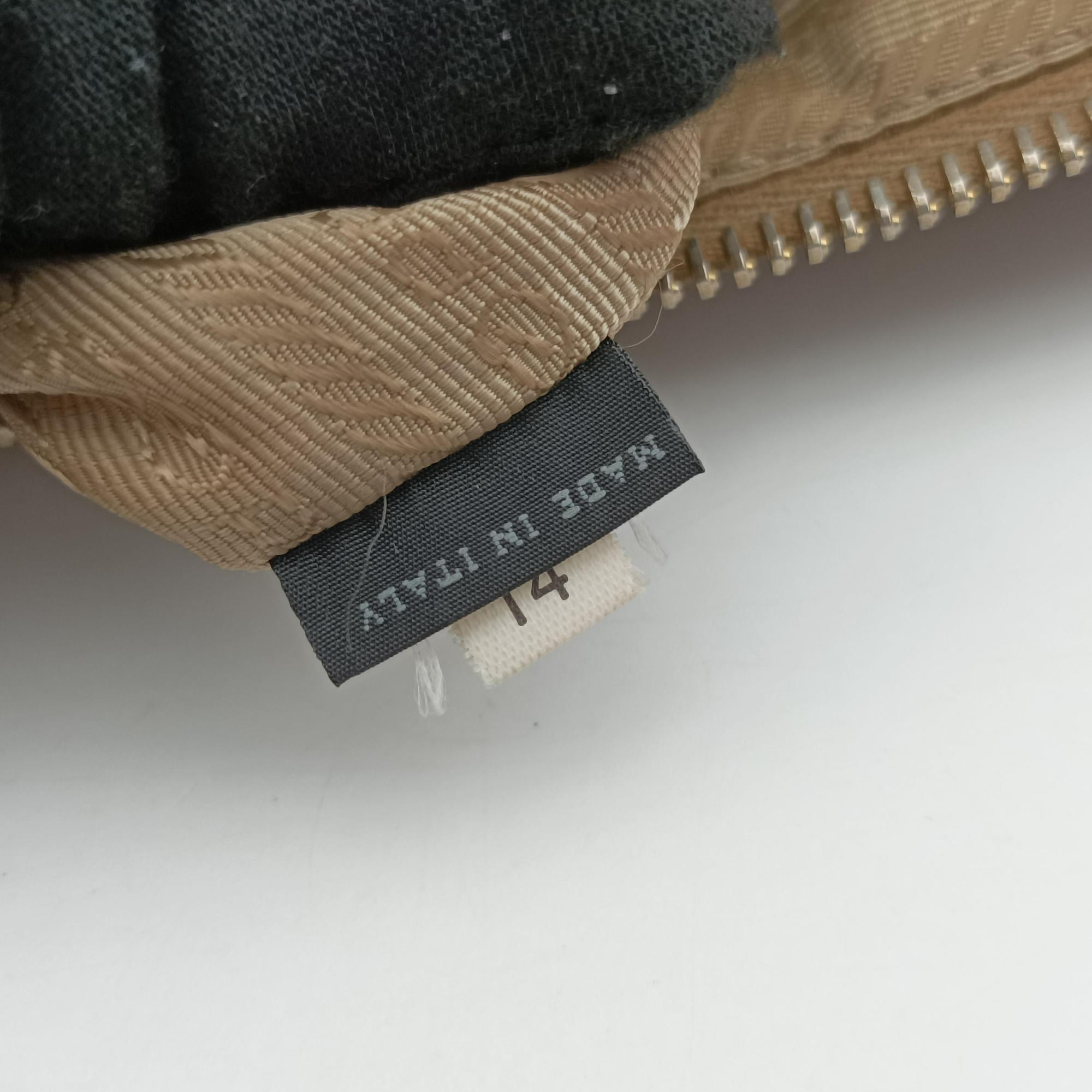 Pre-owned Prada Logo Jacquard Blue × Brown Canvas × Leather BR4253 shoulderbag | stylenewstar