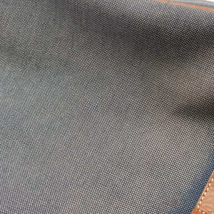 Pre-owned Prada Logo Jacquard Blue × Brown Canvas × Leather BR4253 shoulderbag | stylenewstar