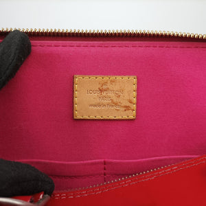 Pre-owned Louis Vuitton Alma PM pomme d'amour Vernis M90096 handbag | stylenewstar