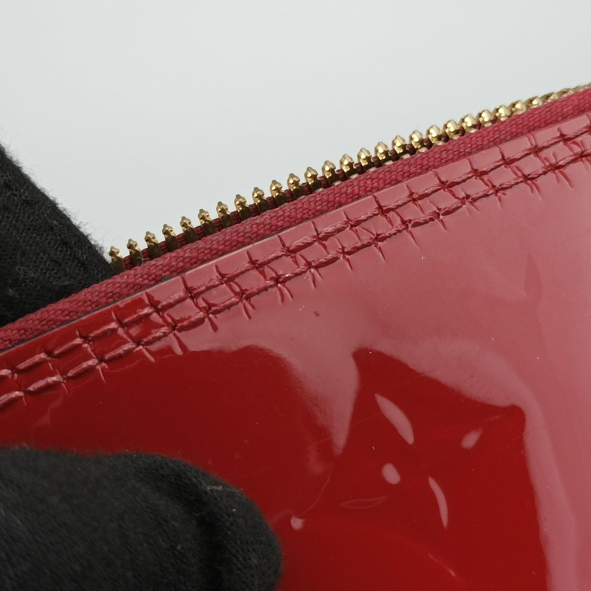 Pre-owned Louis Vuitton Alma PM pomme d'amour Vernis M90096 handbag | stylenewstar