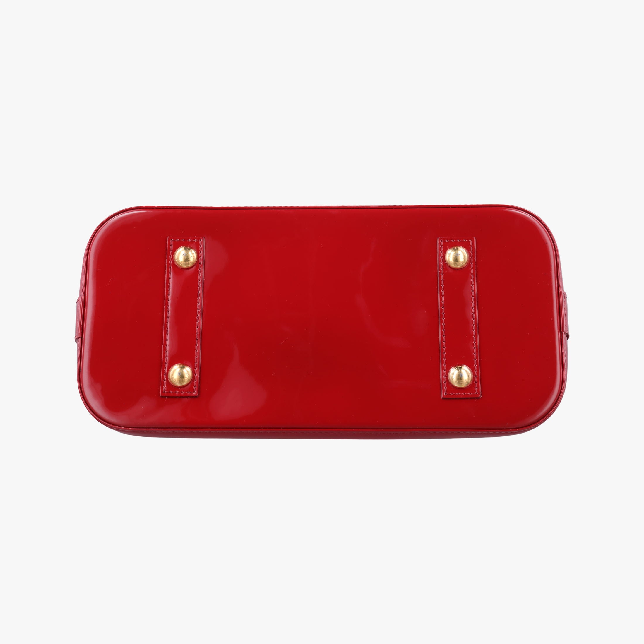 Pre-owned Louis Vuitton Alma PM pomme d'amour Vernis M90096 handbag | stylenewstar