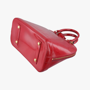 Pre-owned Louis Vuitton Alma PM pomme d'amour Vernis M90096 handbag | stylenewstar