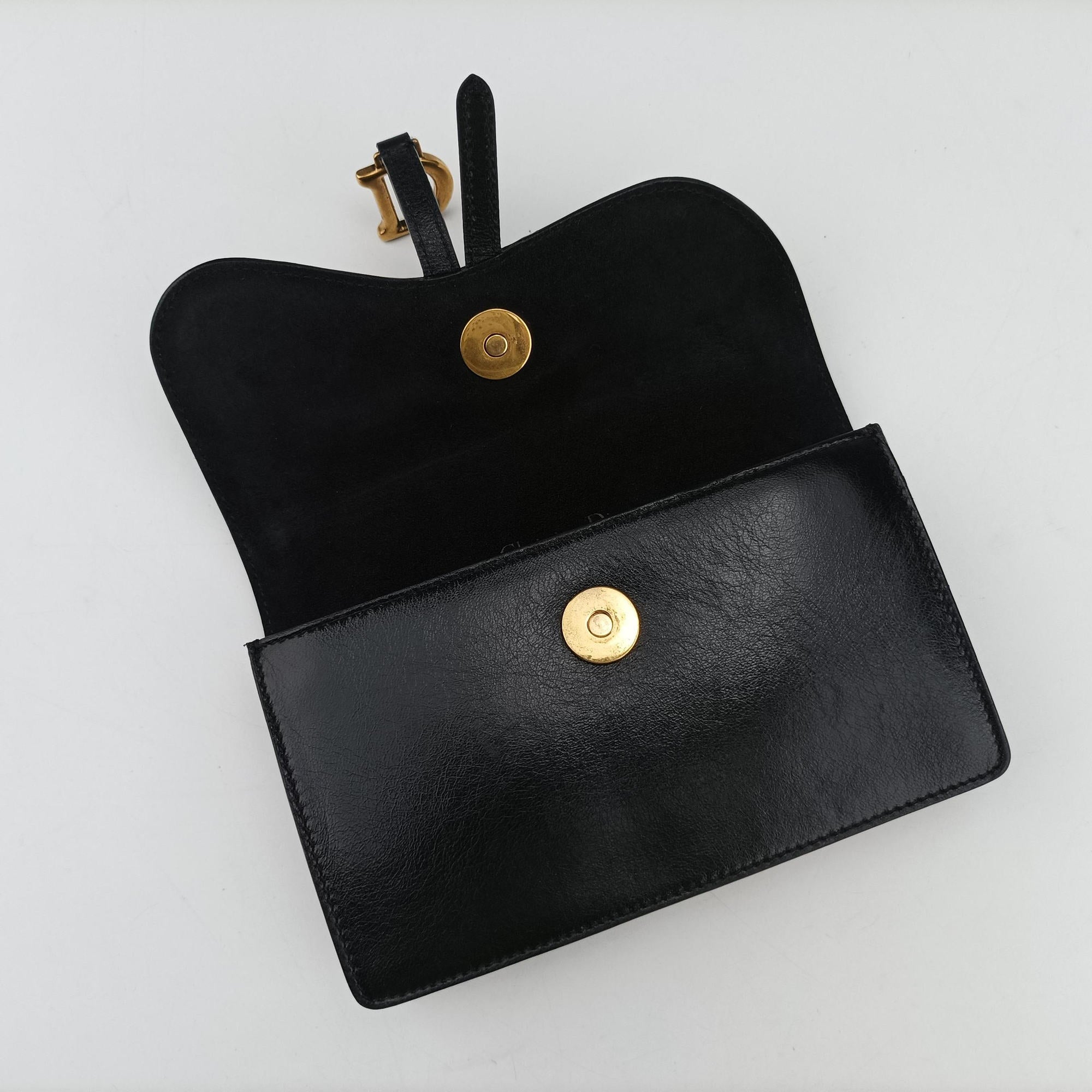Vintage Christian Dior Saddle Black Leather  bum bag/waist bag | stylenewstar