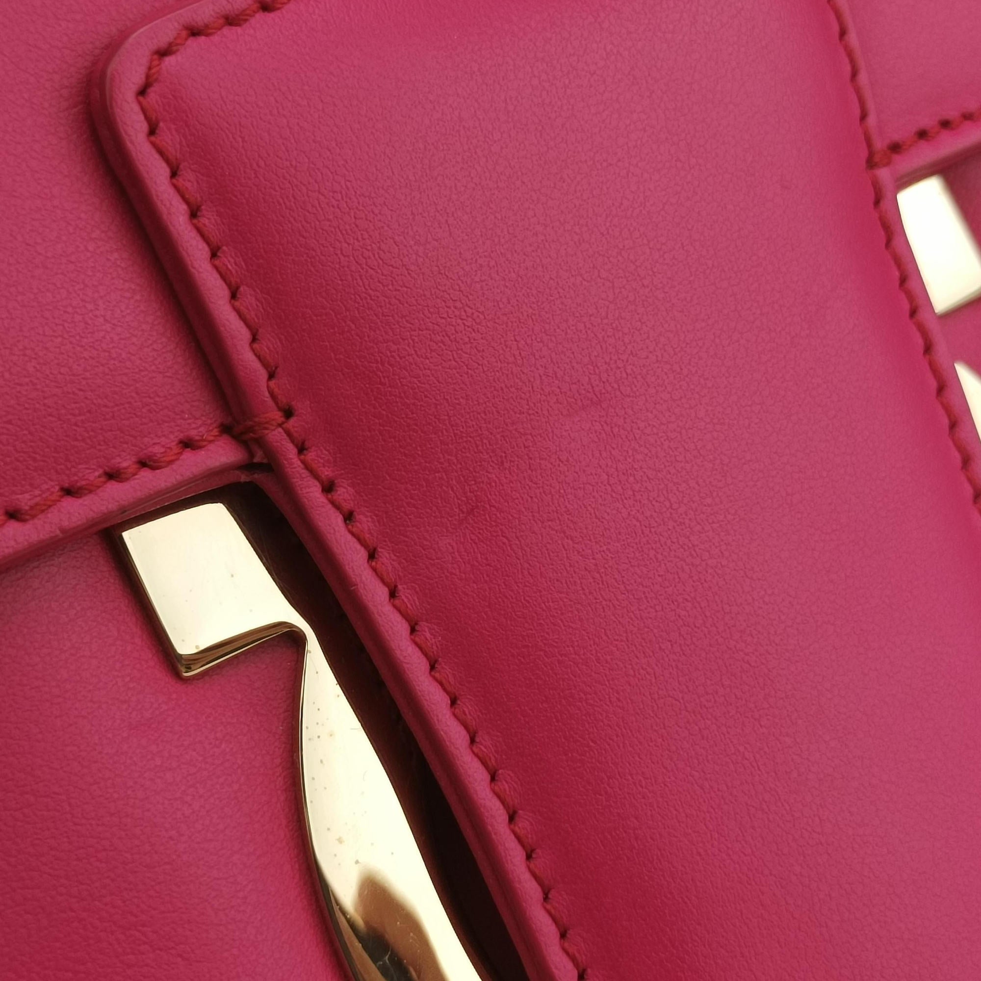 Pre-owned Ferragamo Thalia Rose Leather  shoulderbag | stylenewstar