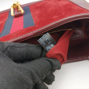 Vintage Gucci JACKIE 1961 Burgundy Suede×leather 636709 shoulderbag | stylenewstar