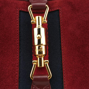Vintage Gucci JACKIE 1961 Burgundy Suede×leather 636709 shoulderbag | stylenewstar