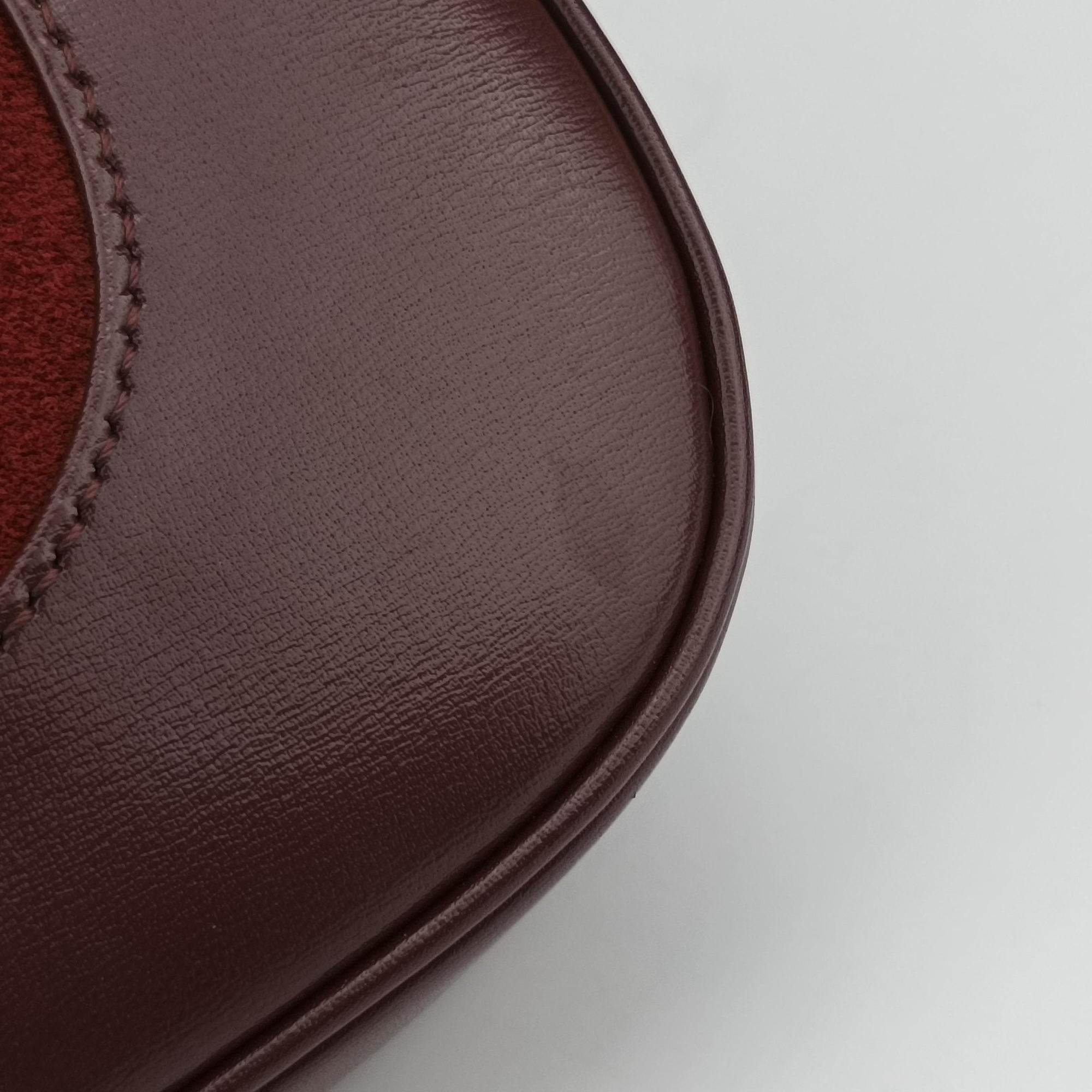 Vintage Gucci JACKIE 1961 Burgundy Suede×leather 636709 shoulderbag | stylenewstar