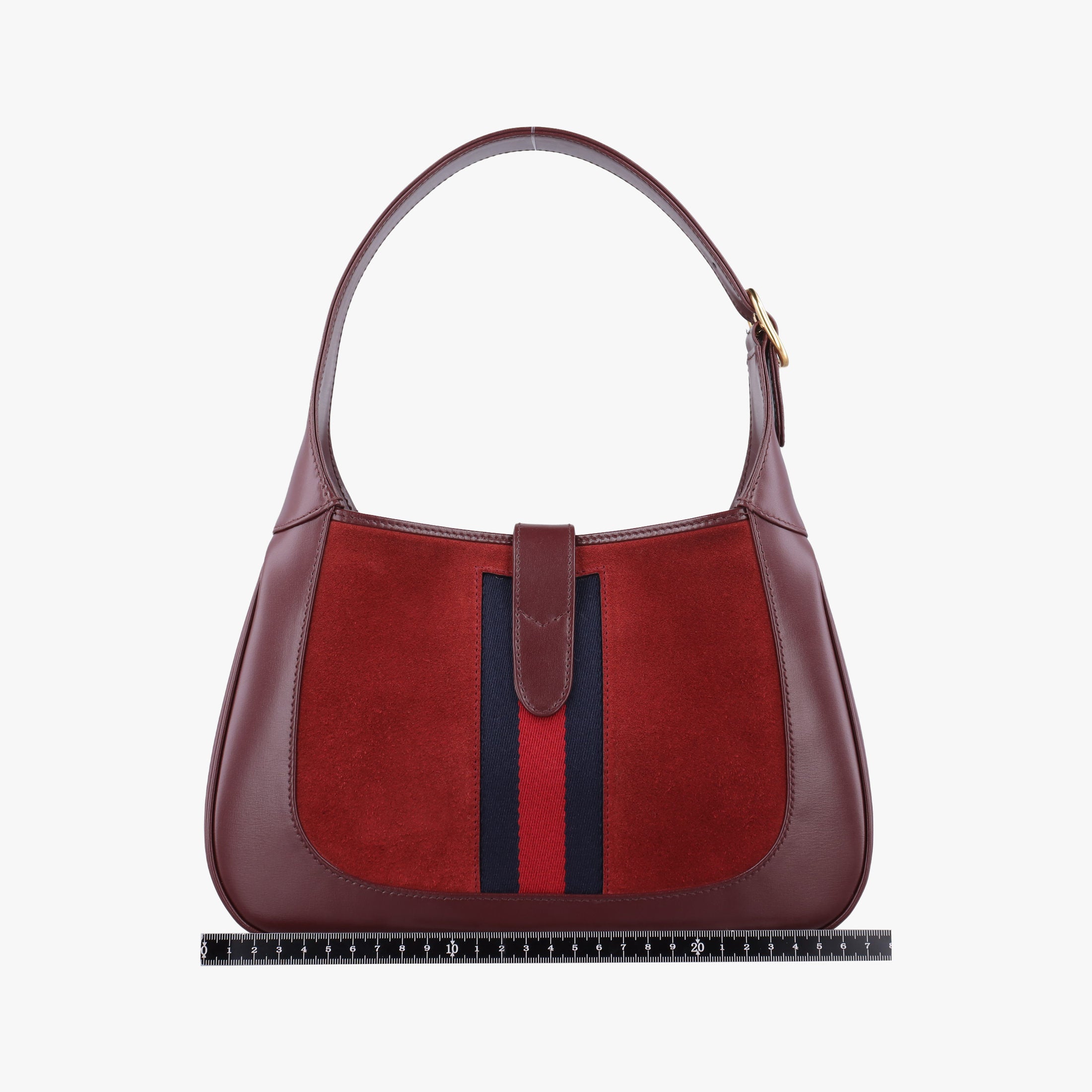 Vintage Gucci JACKIE 1961 Burgundy Suede×leather 636709 shoulderbag | stylenewstar