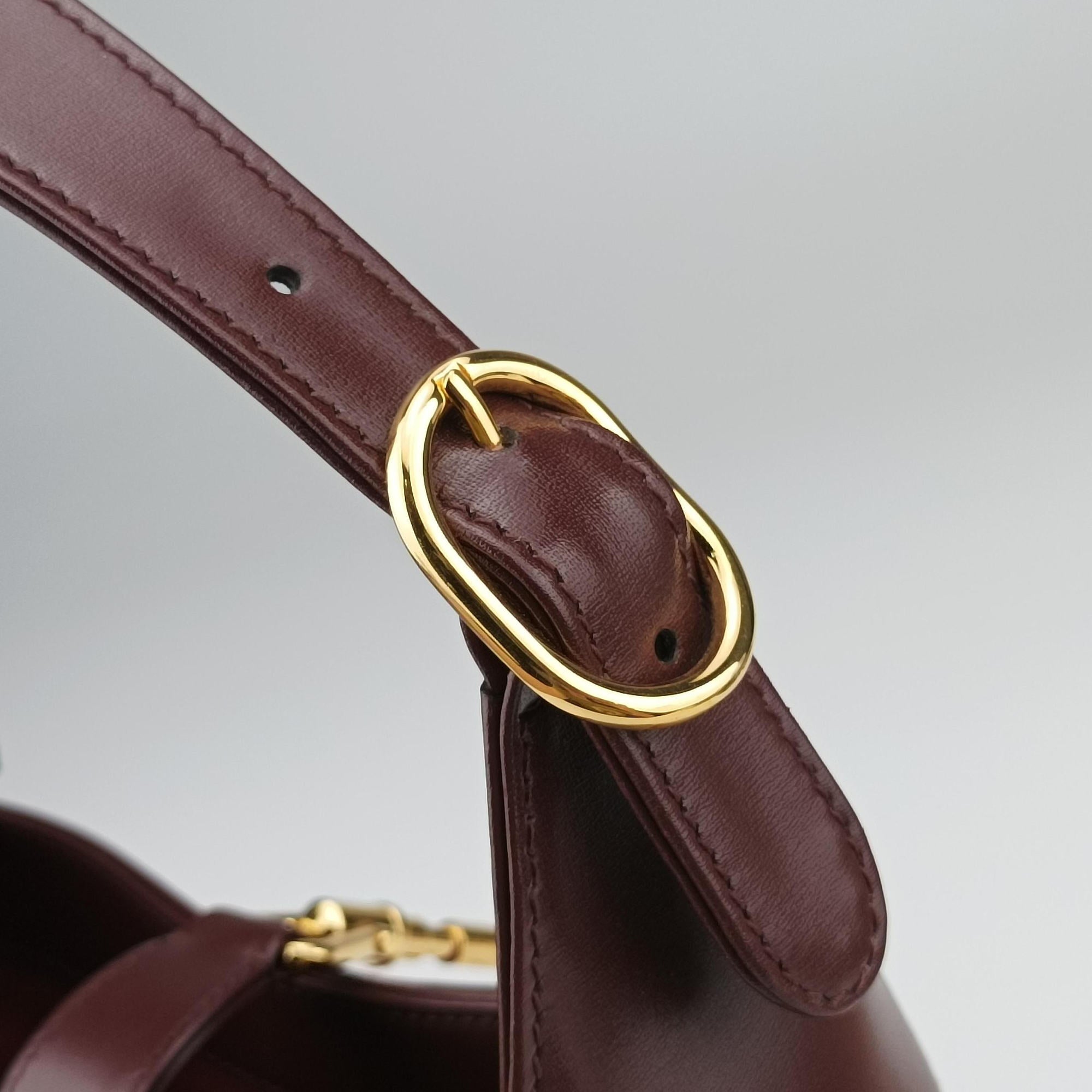 Vintage Gucci JACKIE 1961 Burgundy Suede×leather 636709 shoulderbag | stylenewstar