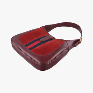 Vintage Gucci JACKIE 1961 Burgundy Suede×leather 636709 shoulderbag | stylenewstar