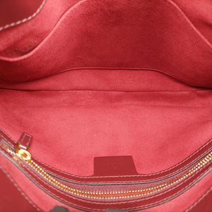 Vintage Gucci JACKIE 1961 Burgundy Suede×leather 636709 shoulderbag | stylenewstar
