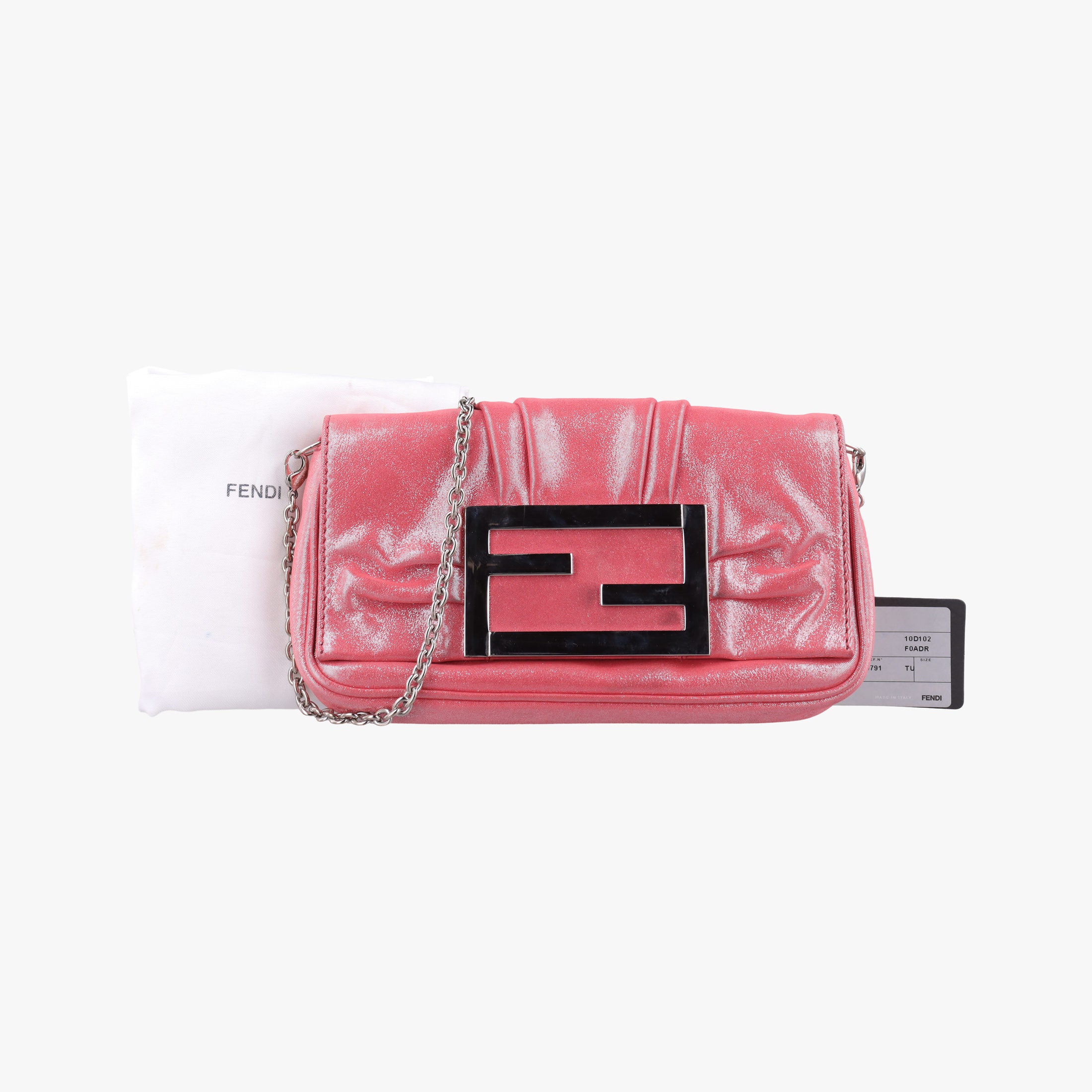 Secondhand Fendi Mia Pochette Pink Leather 8BP046 shoulderbag | stylenewstar