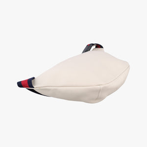 Pre-owned Gucci Print White Leather 530412 bum bag/waist bag | stylenewstar