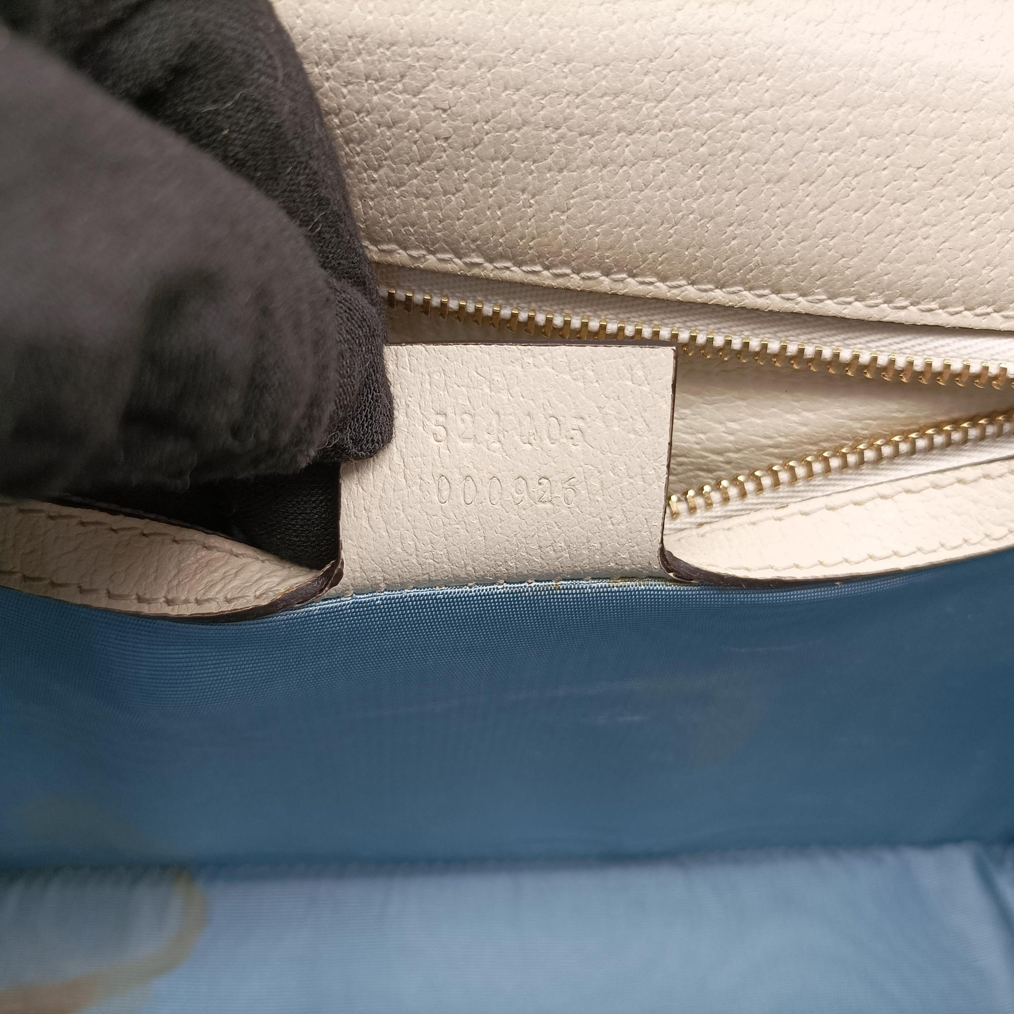 Secondhand Gucci Sylvie Ivory×Navy×Red Leather 524405 shoulderbag | stylenewstar